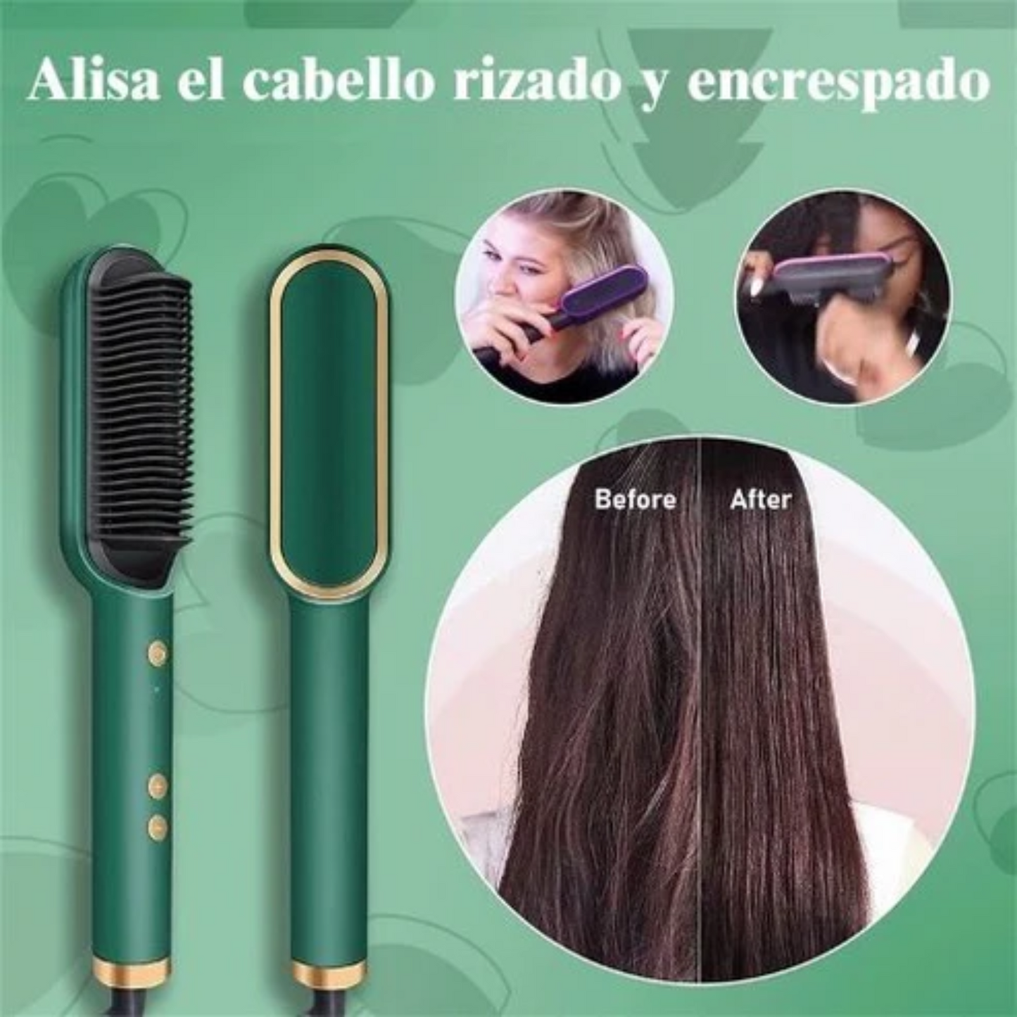 🌟 Beauty Brush Cepillo Alisador 3 en 1 🌟